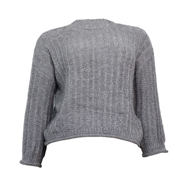 Purple &amp; Prose Grey Shimmer Knit Jersey-M/XL
