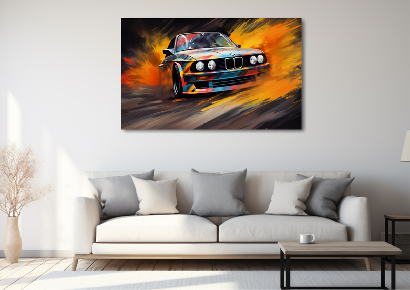 Canvas Wall Art - Retro Drifting Abstract - HD0114