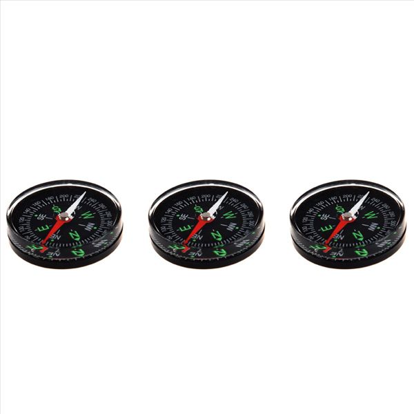 3Piece 0mm Clear Liquid-Filled Camping Compass Hiking Outdoor Scouts Kit