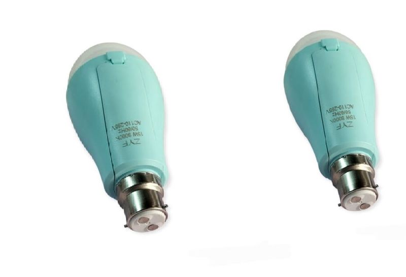Intelligent Rechargeable Light Bulbs Loadshedding Light B22 Pack of 2
