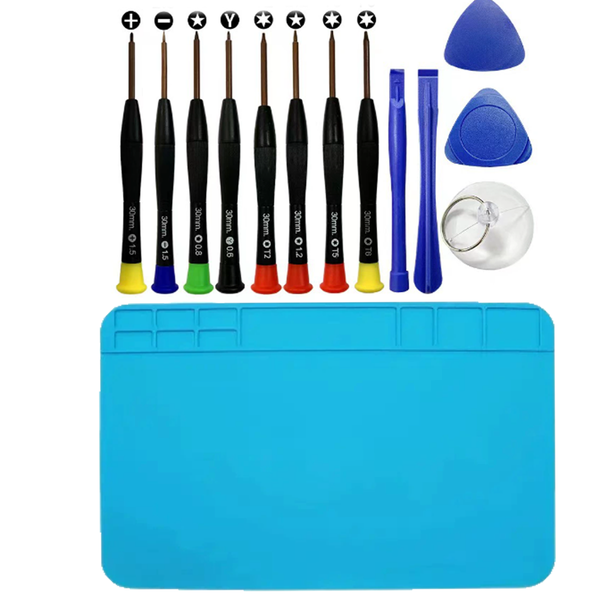Mobile Phone Repair Kit, Operating Mat, And Various Types Of Screwdrivers