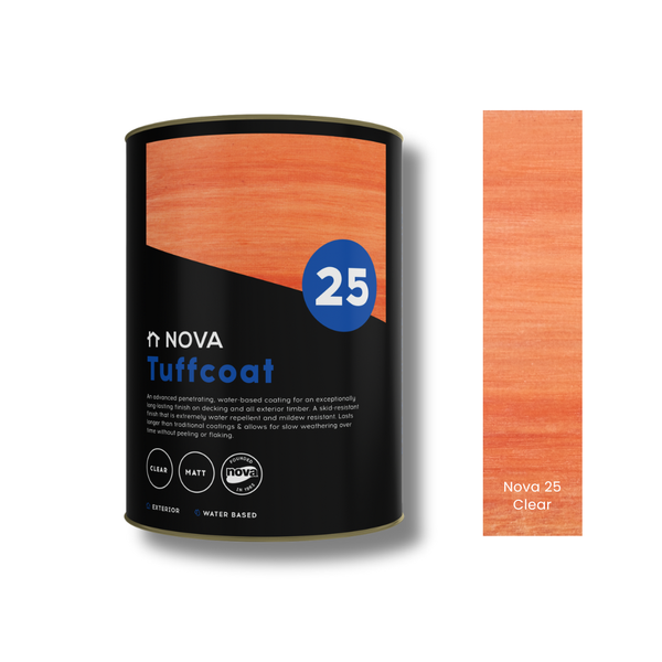 Nova 25 Tuffcoat Wood &amp; Deck Sealer - Clear - 5lt