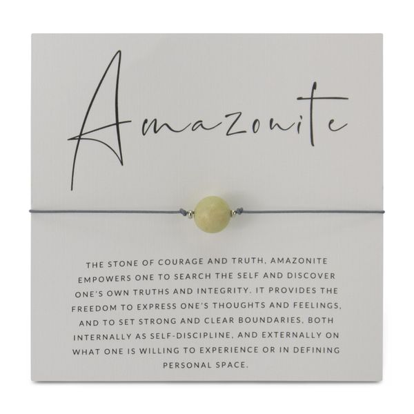 Meivee - Bracelet - Amazonite - Truth and Courage - Nylon - Sliding Knot
