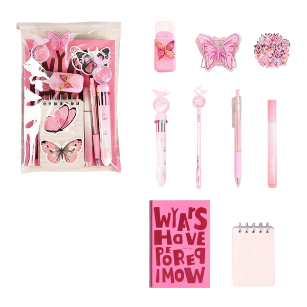 Butterfly Sticker Stationery Set