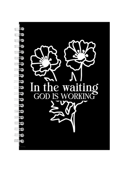 Christian God Is Working Bible Writing Book Note image