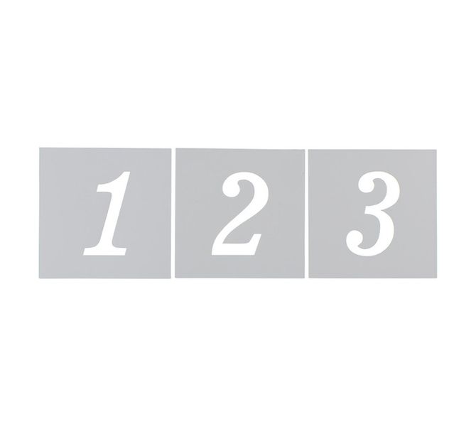 0-9 Number Stencil 90 x 90 mm