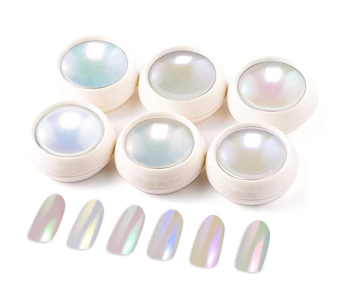 Mermaid Holographic Pigment White Chrome Nail Powder for Nails | Shop Today. Get it Tomorrow