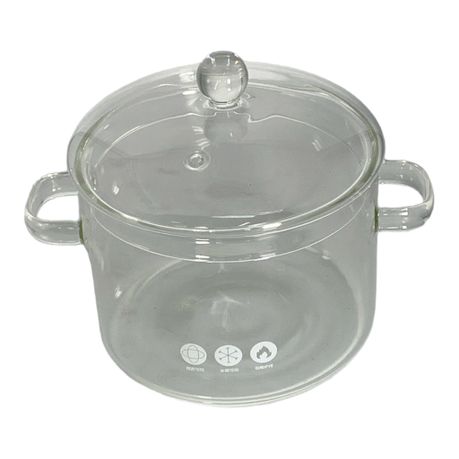 Brosilicate Glass Pot, 16cm