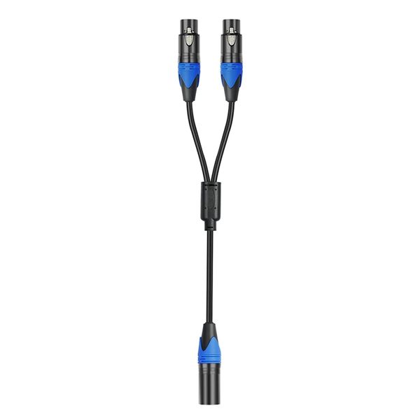 50cm XLR Splitter Cable 1 XLR Female to 2 XLR Male XLR Y Splitter Cable Mic