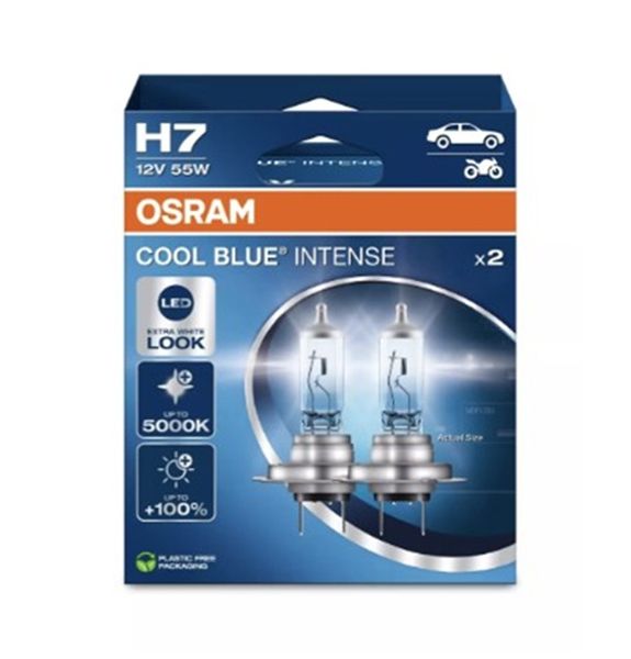 Osram Cool Blue Intense H7 Headlight Bulb Set (Pair)