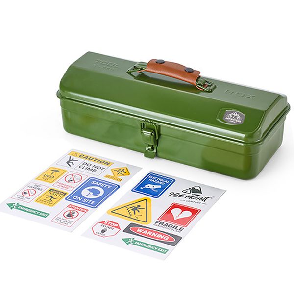 Outdoor Camping Tool Storage Box with Custom Stickers