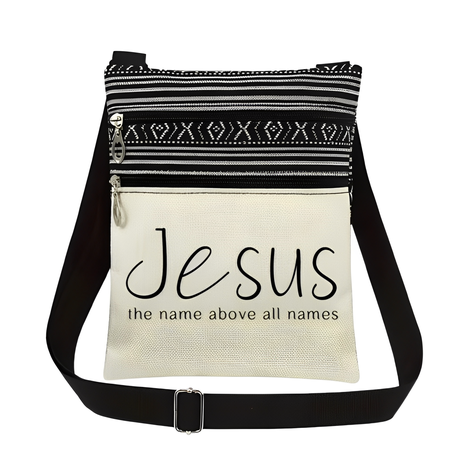 Shoulder Crossbody Bag Jesus Name Casual Sling Bag For Men/Women Image