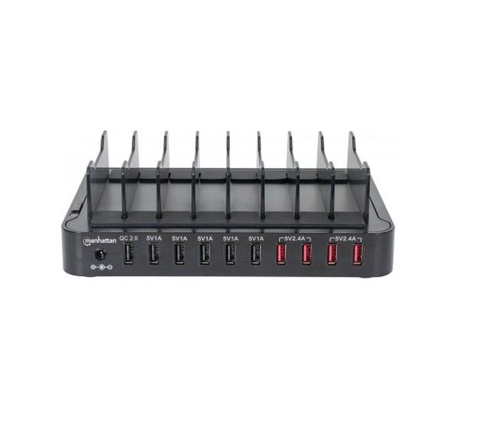 Manhattan 10-Port USB Charging Station - 76 W