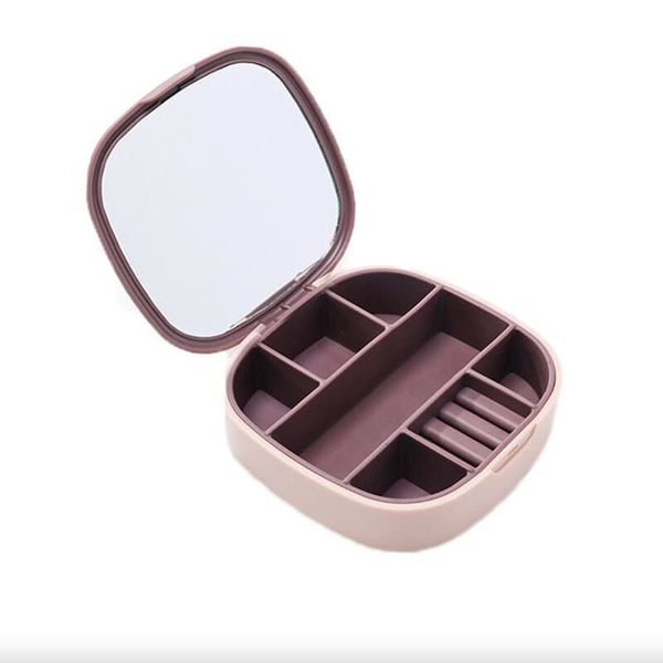 One Layer Jewellery Storage Box With Mirror
