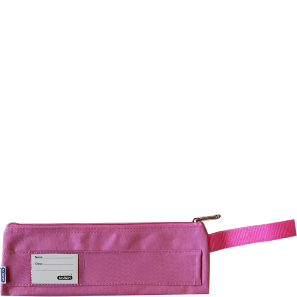 Marlin - 1 Division Polyester Pencil Bag Assorted Colours (Pack Of 6)