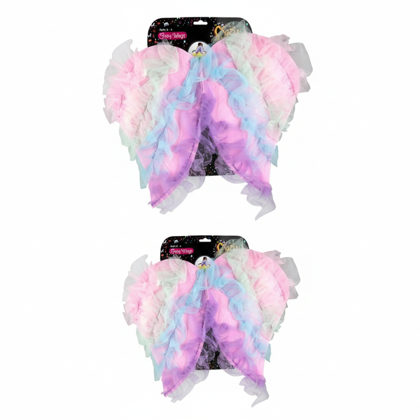 Fairy Pastel Wings for Kids - Lightweight Dress-Up Costume - 2 Pack