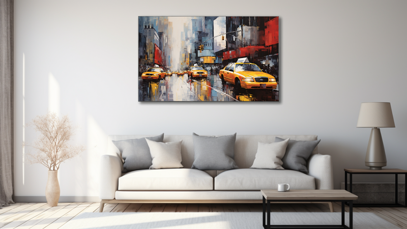 Canvas Wall Art - Taxi Tango Abstract - HD0505