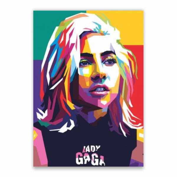 Lady Gaga Pop Art Poster - A1