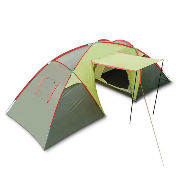 6-Person Camping Tent with Vestibule and Two Rooms