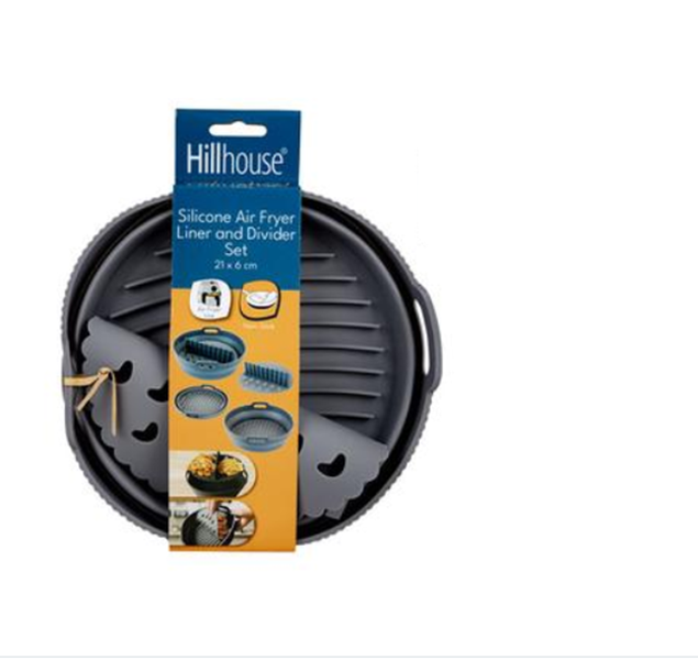 Hillhouse - Silicone Air Fryer Liner &amp; Divider Round (21 x 6cm)