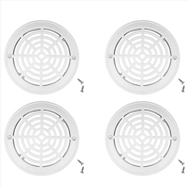 8Inch Top Grate Bottom Mounting Plates Replacement Pool Drain Cover