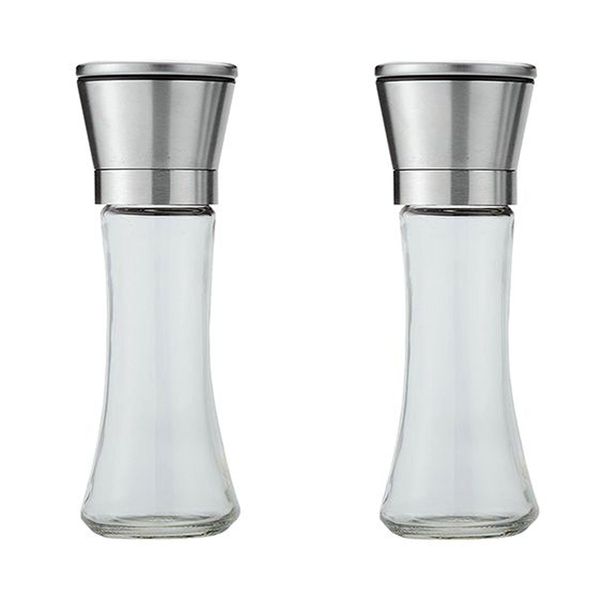 2 Piece Pepper Grinder Salt Spice Hand Pepper Grinder