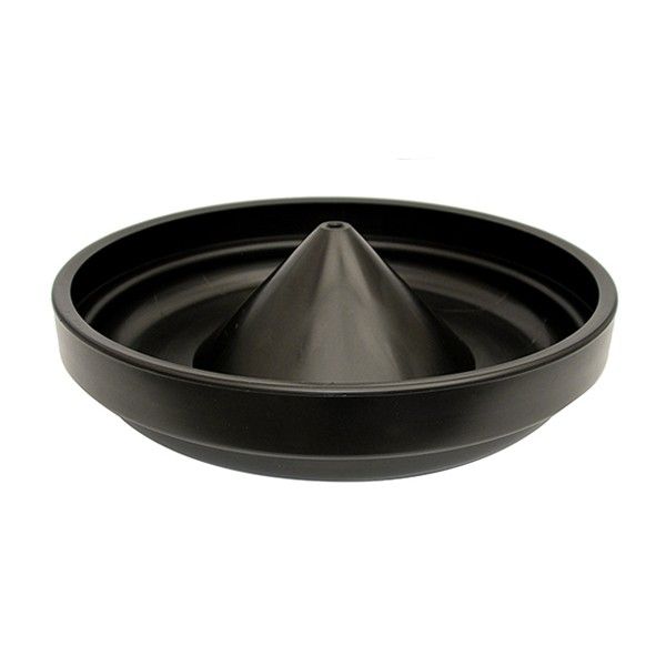 Poltek - Ribbed Feeder Tube Base - Poultry Accessories - Black - Single