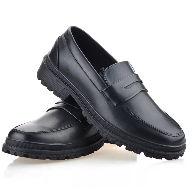 Mossimo Mens Luxury Black Slip On Loafer