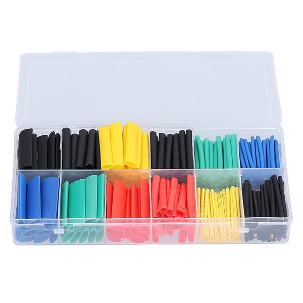 Tools DIY Multi Colour Heat Shrinking Cable Sleeve Set of 164