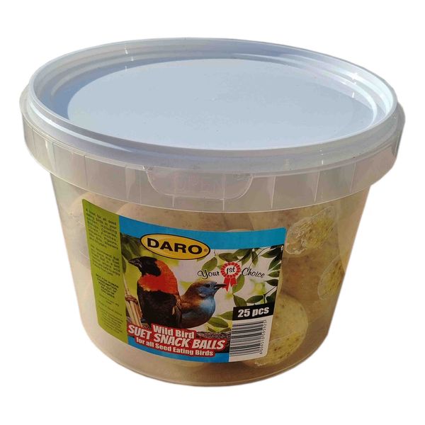Daro Suet Snack Balls 25 Piece (Bucket)