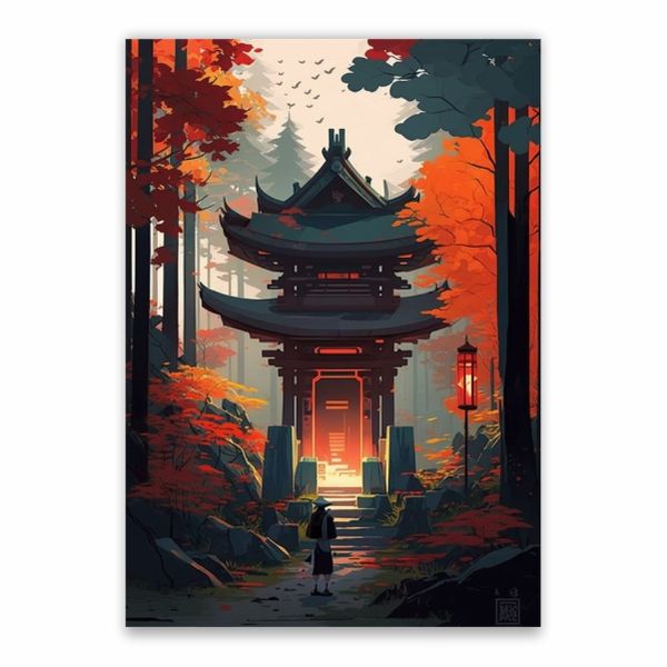 Japanese Shrine Poster - A1