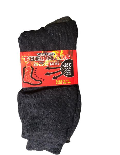 Winter Thermals - Men's Winter Socks Pack of 3 - Size 6 - 11