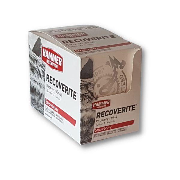 Hammer Nutrition Recoverite Strawberry 12 Single Serving Sachets