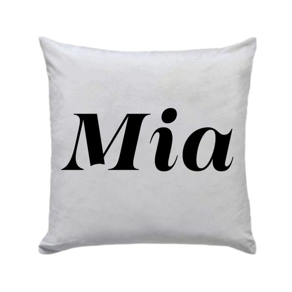 Mia 30 x 30cm - Cushion/pillow with Vinyl Letters gift present