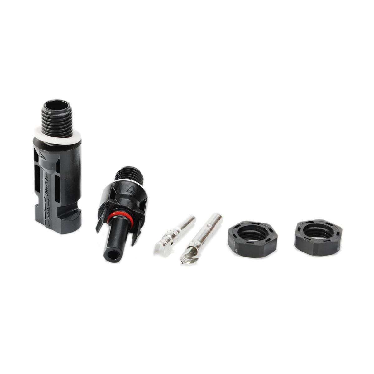 Solar MC4 Panel Mount Connector Pair - Male and Female