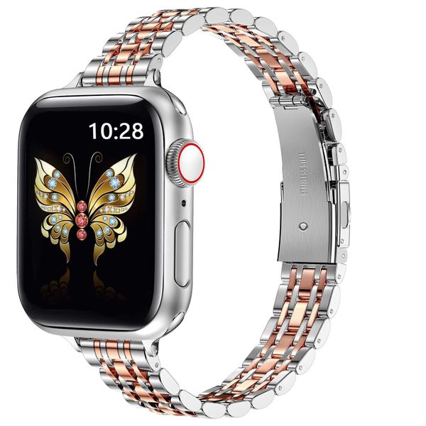 Ultra-thin Metal Bands Compatible With Apple Watch 38/40/41/42 mm Stainless
