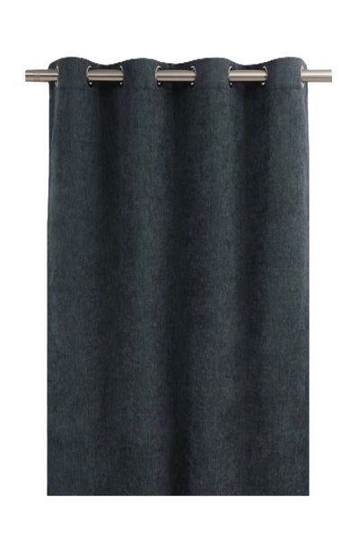 Eyelet Tennessee Textured Plain Block Out Curtain, 140x225cm