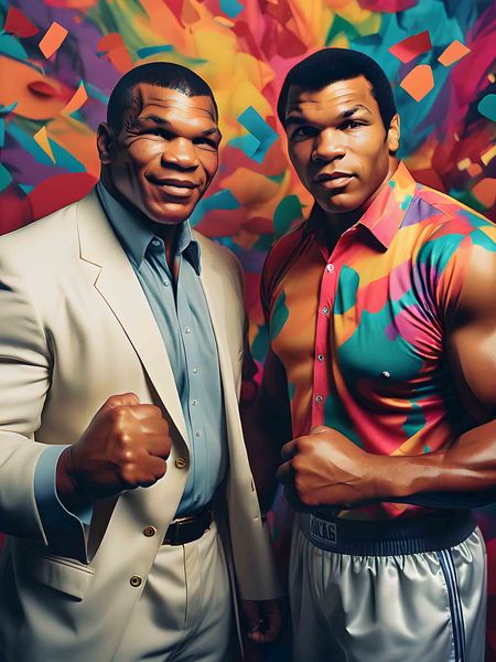 0334 Tyson and Ali Unite Canvas Wall Art1 3