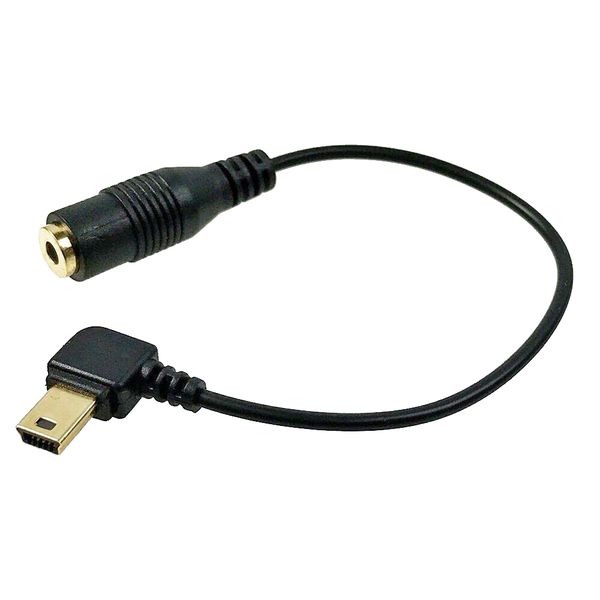 3.5mm Female to Mini USB Male Microphone Adapter For GoPro Hero