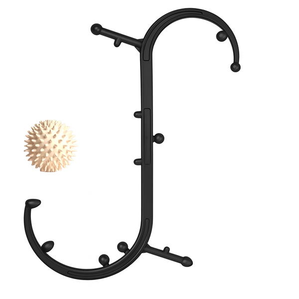 Deep Tissue self Hook Massager with Massage Ball - Trigger Point Relief