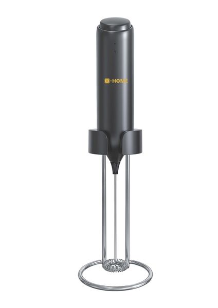 X-HOME Rechargeable Electric Handheld Milk Frother Stainless Steel Stand