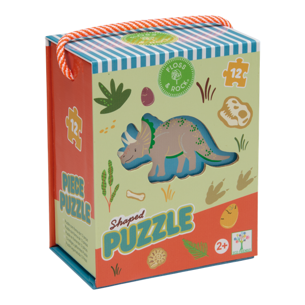 Floss &amp; Rock 12 Piece Shaped Puzzle Dino