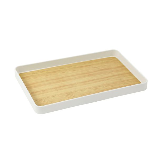Polypropylene Modern Anti-slip Wood Pattern Tray