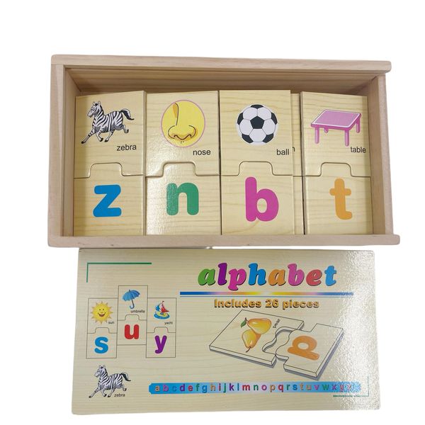Wooden Educational Toy Safety Wooden Alphabet