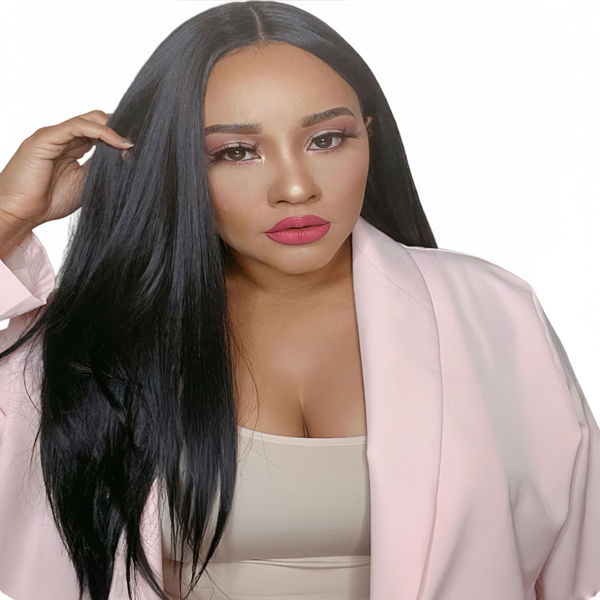 Eligababy 22 inch Straight Wig - Human Hair with 13x4 Lace Front