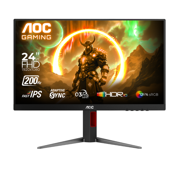 AOC 24G4H 23.8 Fast-IPS Gaming Monitor - 200Hz, 1ms, HDR10