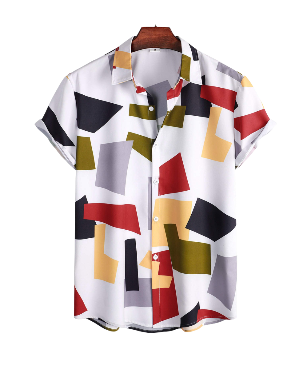 Men's Summer Short Sleeve Shirt - Colorful Print | Shop Today. Get it ...