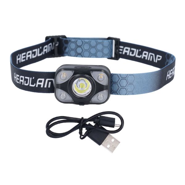 USB Rechargeable Headlamp 90 Adjustable 500mAh For Outdoor