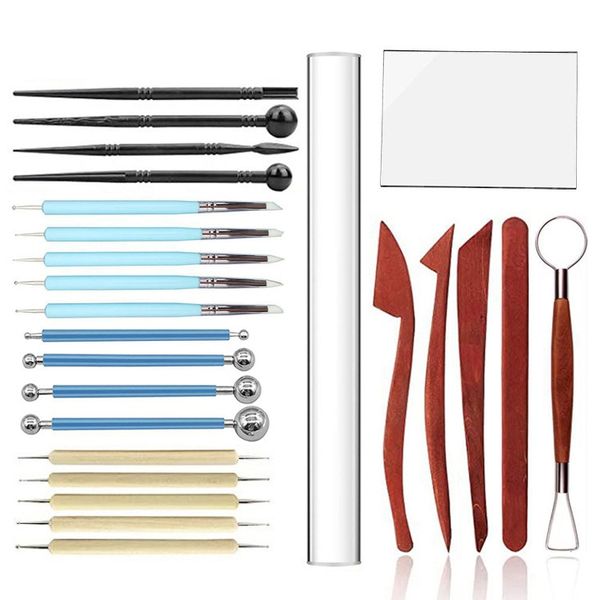 25 in 1 Pottery Clay Sculpture Tool Set