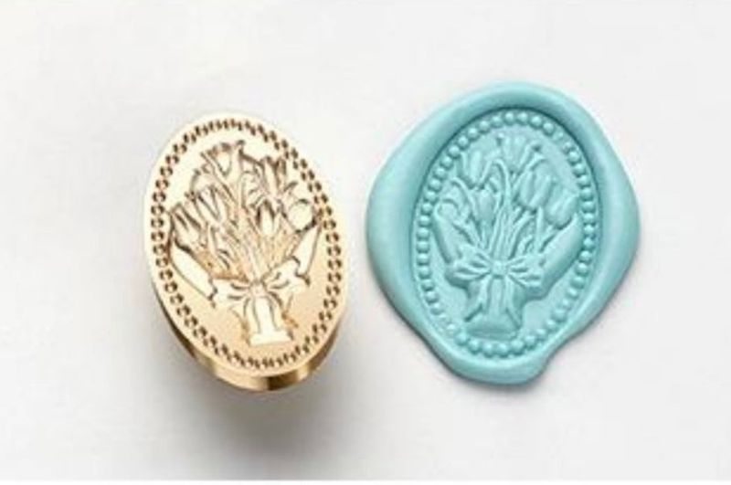 3D Tulip Bouquet Wax Seal Stamp